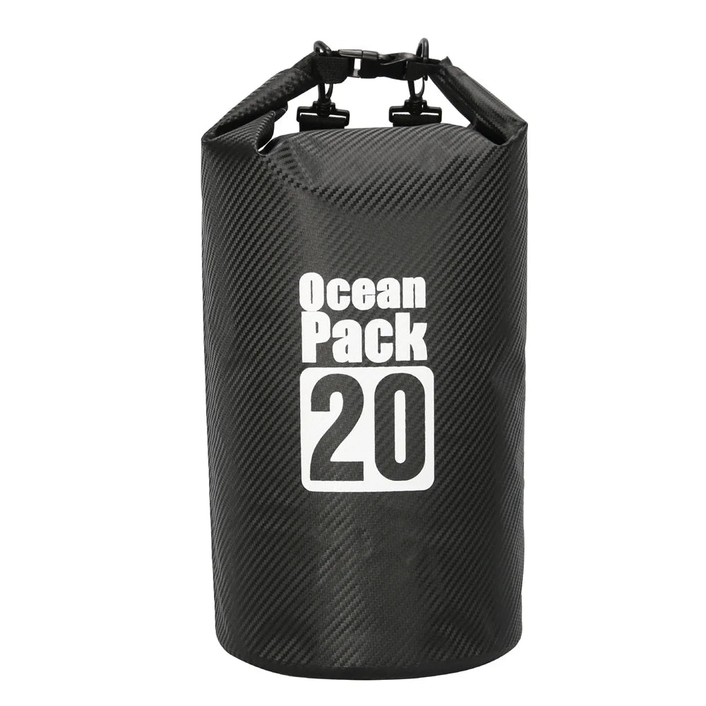 AquaProtect Carbon Fiber Waterproof Swimming Bag Dry Sack