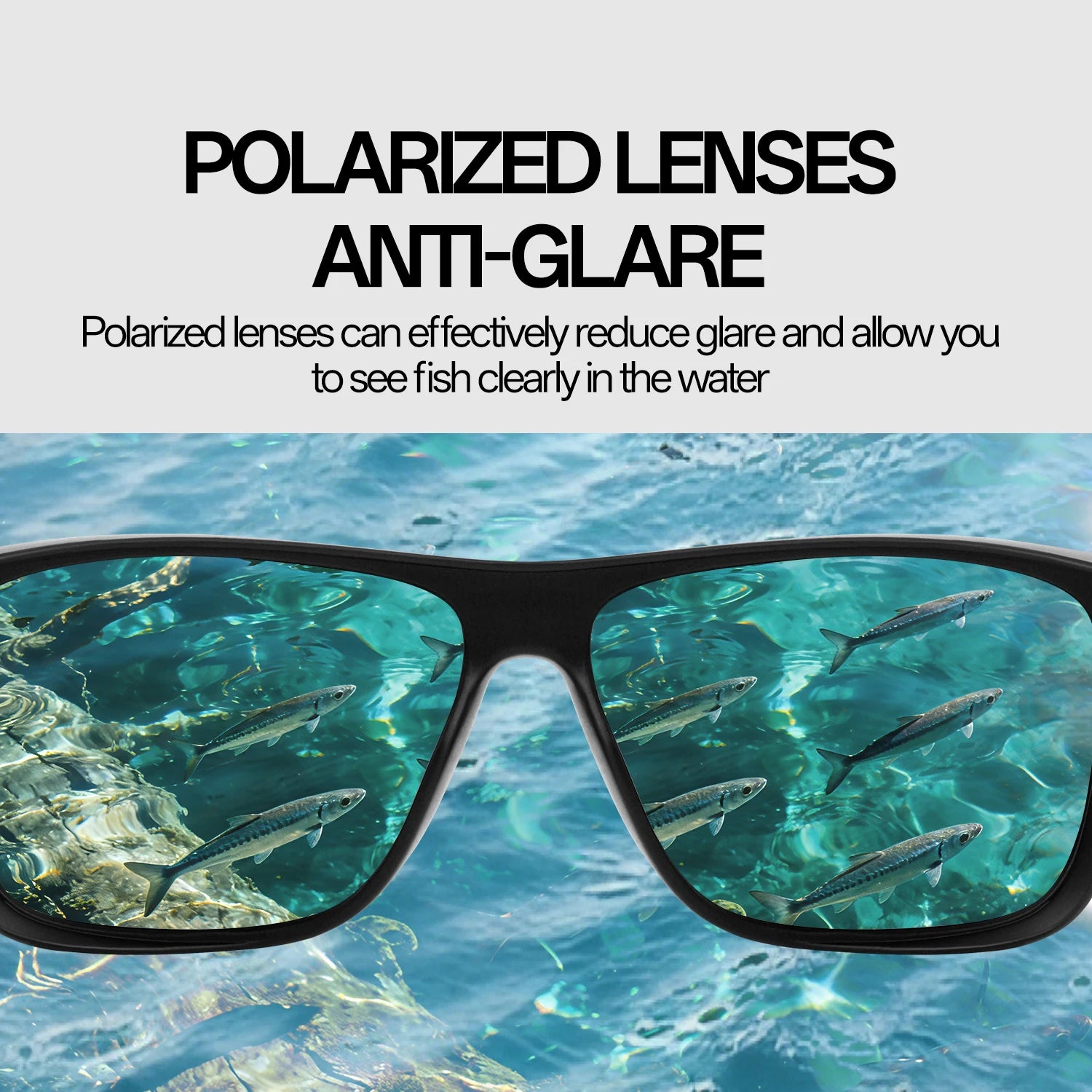 SCVCN Polarized Fishing Sunglasses Men Women Outdoor Water Sport Glasses Cycling Bike Sea Riverbank Fishing Beach UV400 Goggles