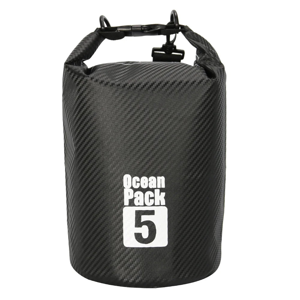 AquaProtect Carbon Fiber Waterproof Swimming Bag Dry Sack
