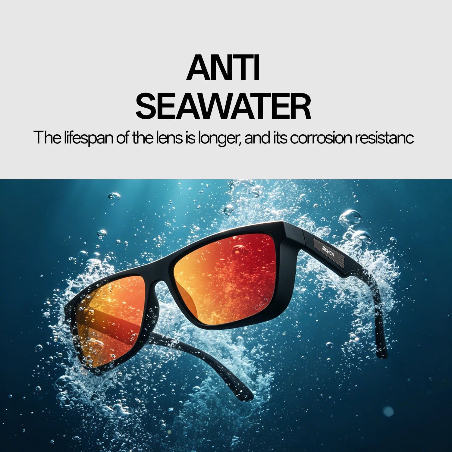 SCVCN Polarized Fishing Sunglasses Men Women Outdoor Water Sport Glasses Cycling Bike Sea Riverbank Fishing Beach UV400 Goggles