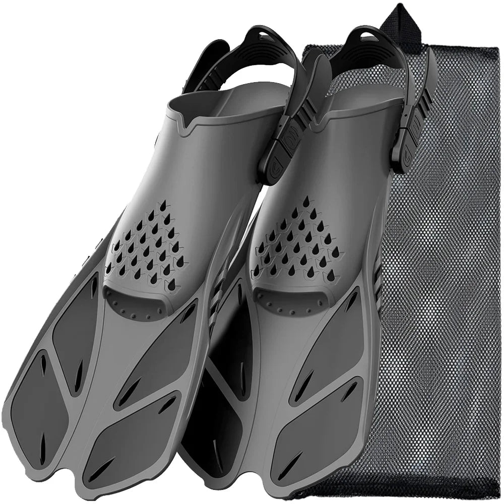 AquaFlow Adjustable Snorkel Fins