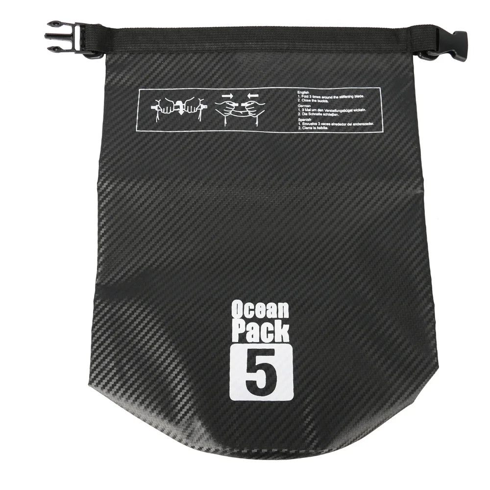 AquaProtect Carbon Fiber Waterproof Swimming Bag Dry Sack