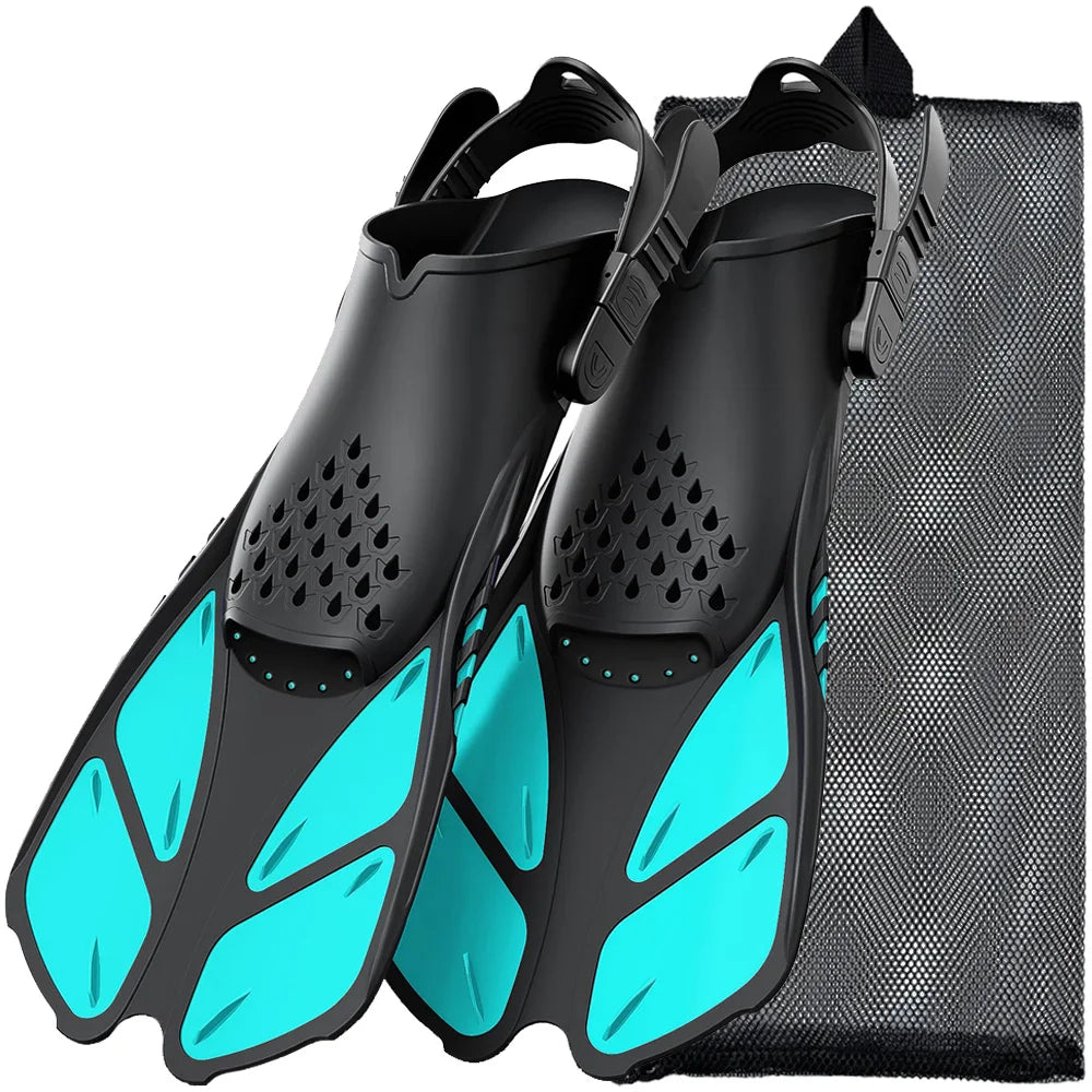 AquaFlow Adjustable Snorkel Fins