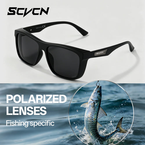 SCVCN Polarized Fishing Sunglasses Men Women Outdoor Water Sport Glasses Cycling Bike Sea Riverbank Fishing Beach UV400 Goggles