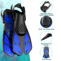 AquaFlow Adjustable Snorkel Fins