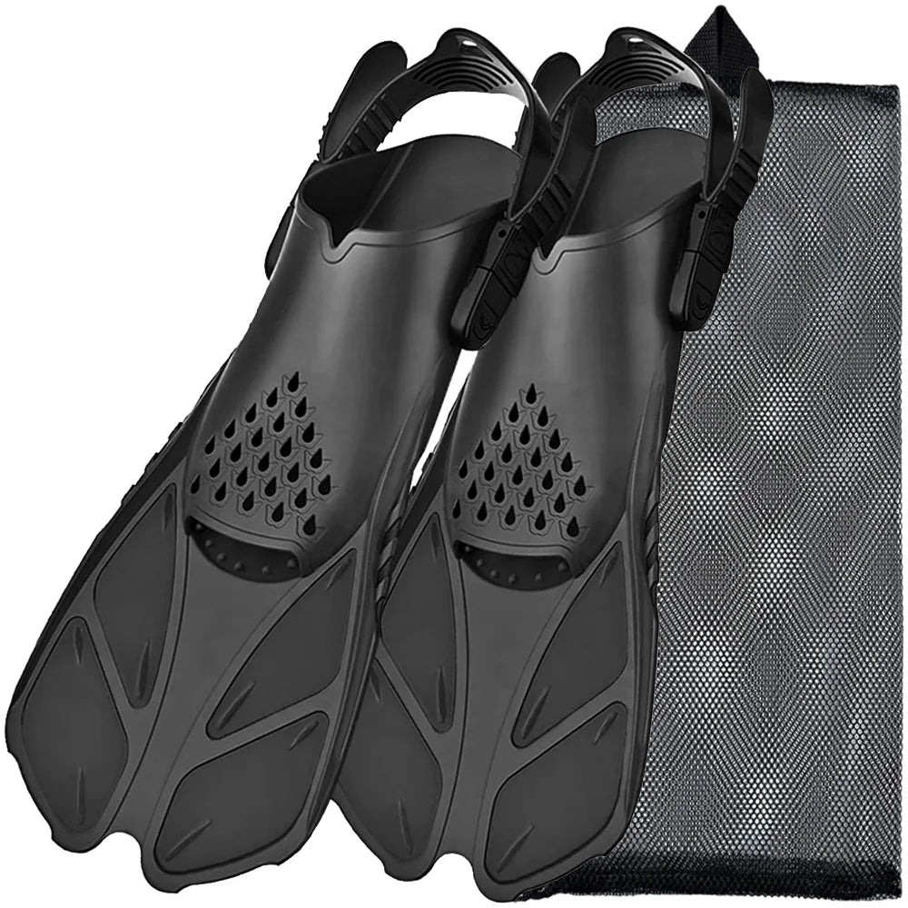 AquaFlow Adjustable Snorkel Fins
